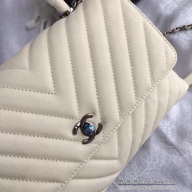 香奈兒CHANEL 92992 2018最新V字型 單手挽手提單肩包 DSC1980